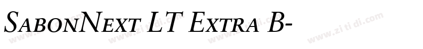 SabonNext LT Extra B字体转换
